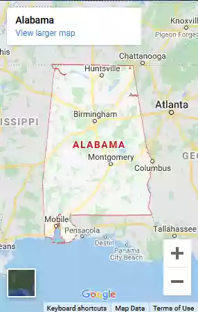 Map of Alabama