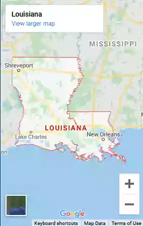 Map of Louisiana