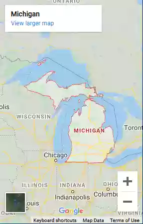 Map of Michigan