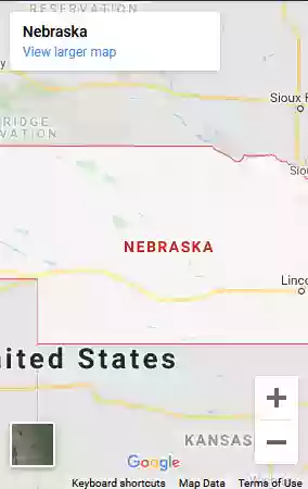 Map of Nebraska