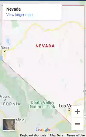 Map of Nevada