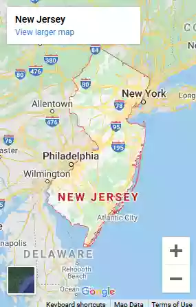 Map of New Jersey