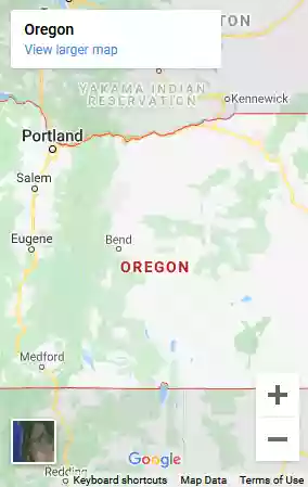 Map of Oregon