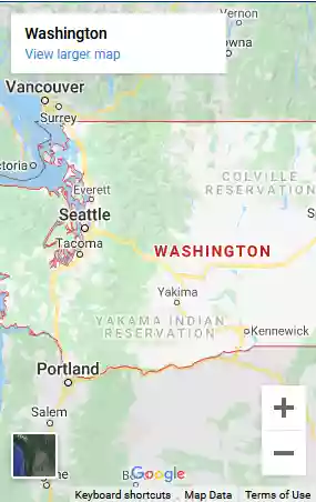 Map of Washington